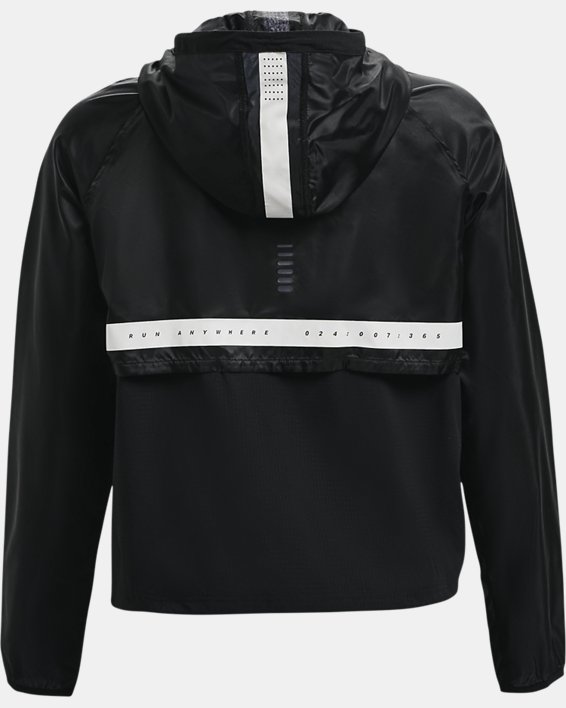 เสื้อแจ็คเก็ต UA Run Anywhere Anorak สำหรับผู้หญิง, Black, pdpMainDesktop image number 9